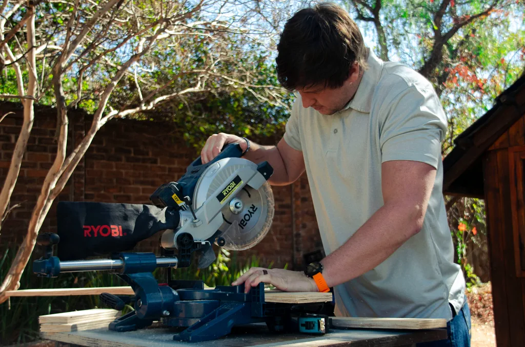 Carpentry and joinery on construction site