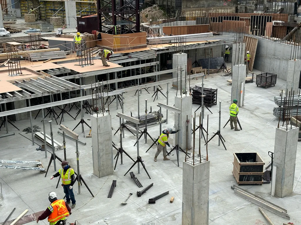 Formwork shuttering for concrete