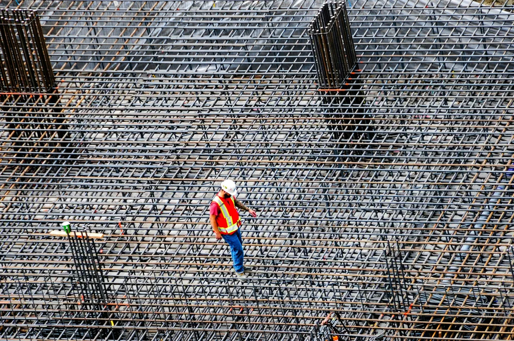Steel fixing reinforcement work